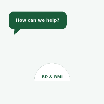 Animated consultation with blood pressure and BMI check